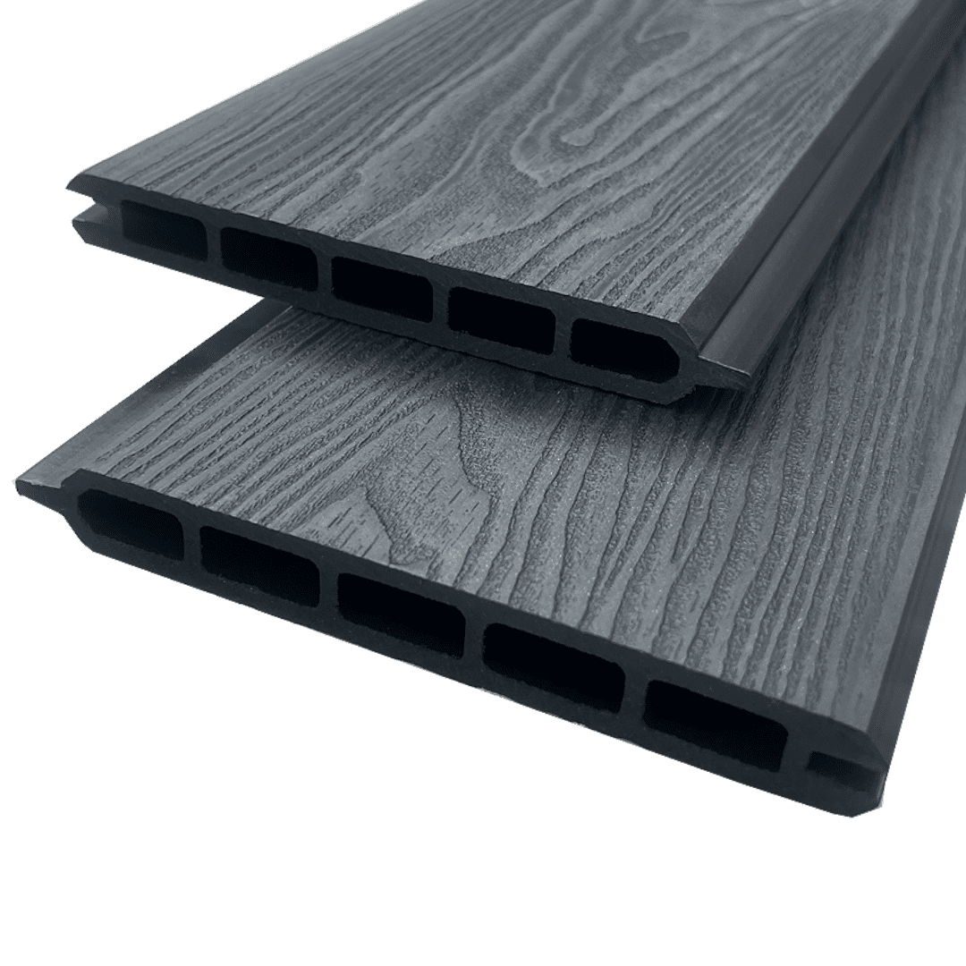 3D Black Ash-Premium Composite Fence & Gate Boards