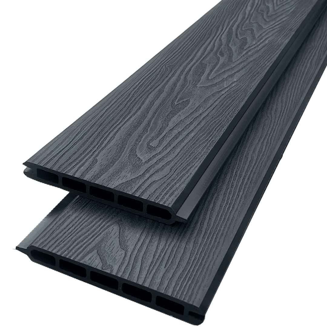 3D Black Ash-Premium Composite Fence & Gate Boards