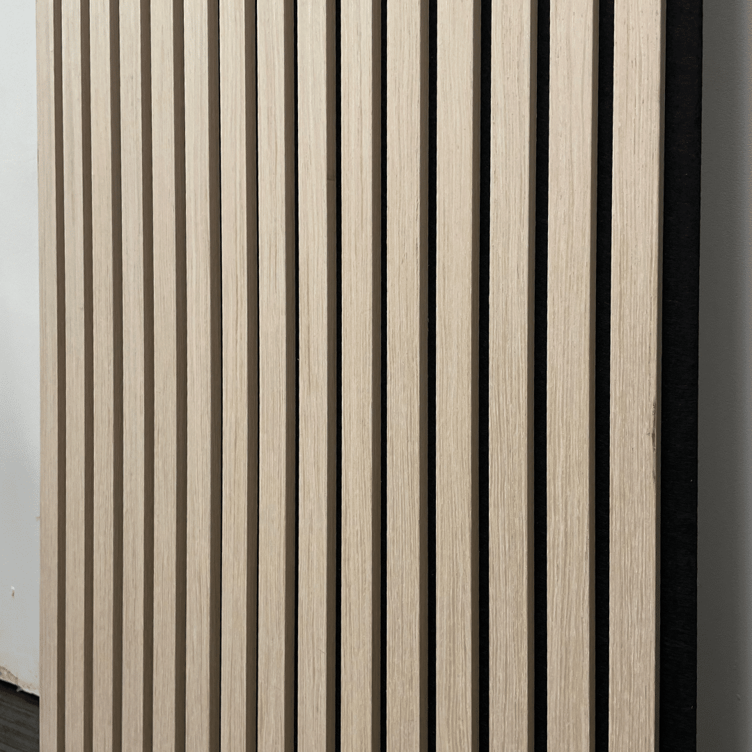 light beige acoustic wall panels