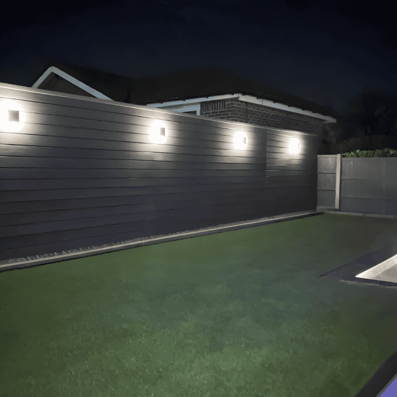 grey composite fencing