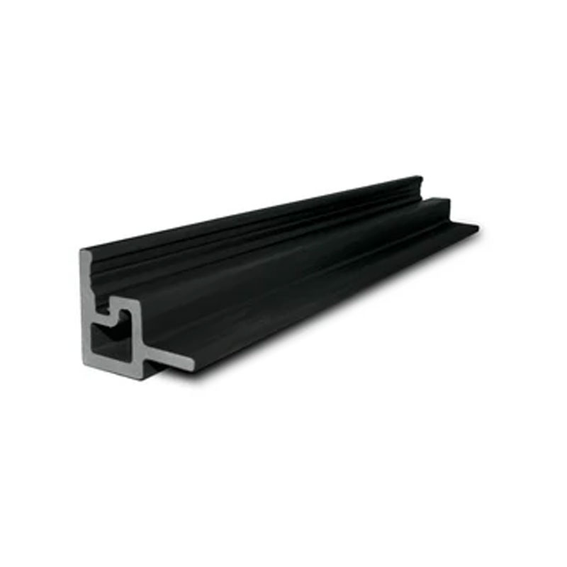 Black internal corner trim for composite fence