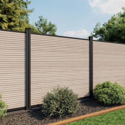 6ft slatted composite fence panel